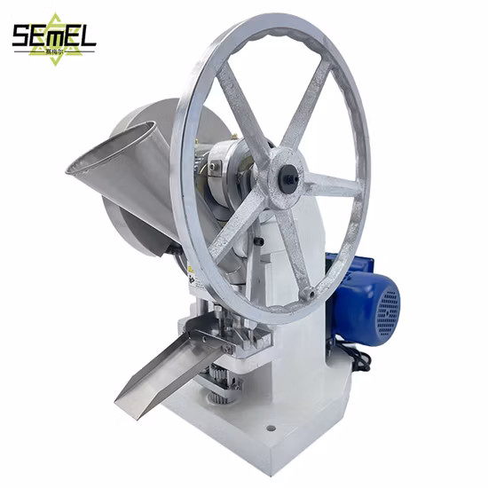 4500 Tablets / Hour Small Single Punch Salt Candy Tablet Press Machine with Customizable